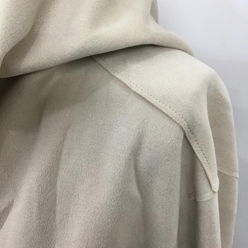 ザラ ZARA カーディガン 長袖 3046 020 710 フェイクスウェードジャケット L 無地 ベージュ / ベージュ / レディース USED 古着 中古 10104043