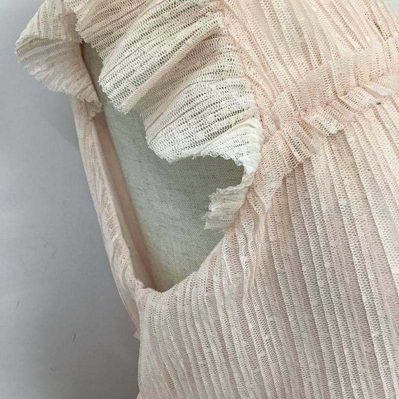 ジェラートピケ gelato pique ワンピース ロングスカート PWC0185373 プリーツチュールロングドレス ノースリーブ FREE ドット 桃 / ピンク / レディース USED 古着 中古 10104044