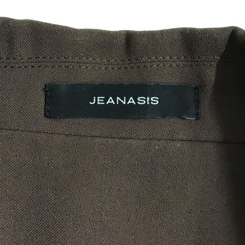 ジーナシス JEANASIS ベスト ベスト JS071460CF 襟付き ジレ バックデザイン FREE 無地 茶 / ブラウン / レディース USED 古着 中古 10104047