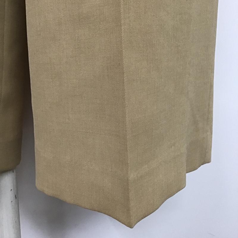 ユナイテッドアローズグリーンレーベルリラクシング UNITED ARROWS green label relaxing ボトムス ボトムス 3514-199-1407 ワイドパンツ クロップド丈 タック入り 40 無地 ベージュ / ベージュ /  レディース USED 古着 中古 10104054