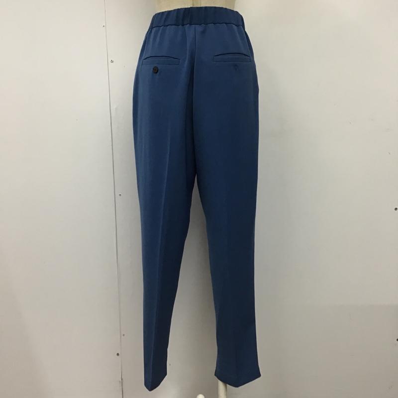 ジーナシス JEANASIS パンツ スラックス JS050519MC 裾スリット テーパードパンツ FREE 無地 青 / ブルー /  レディース USED 古着 中古 10104059
