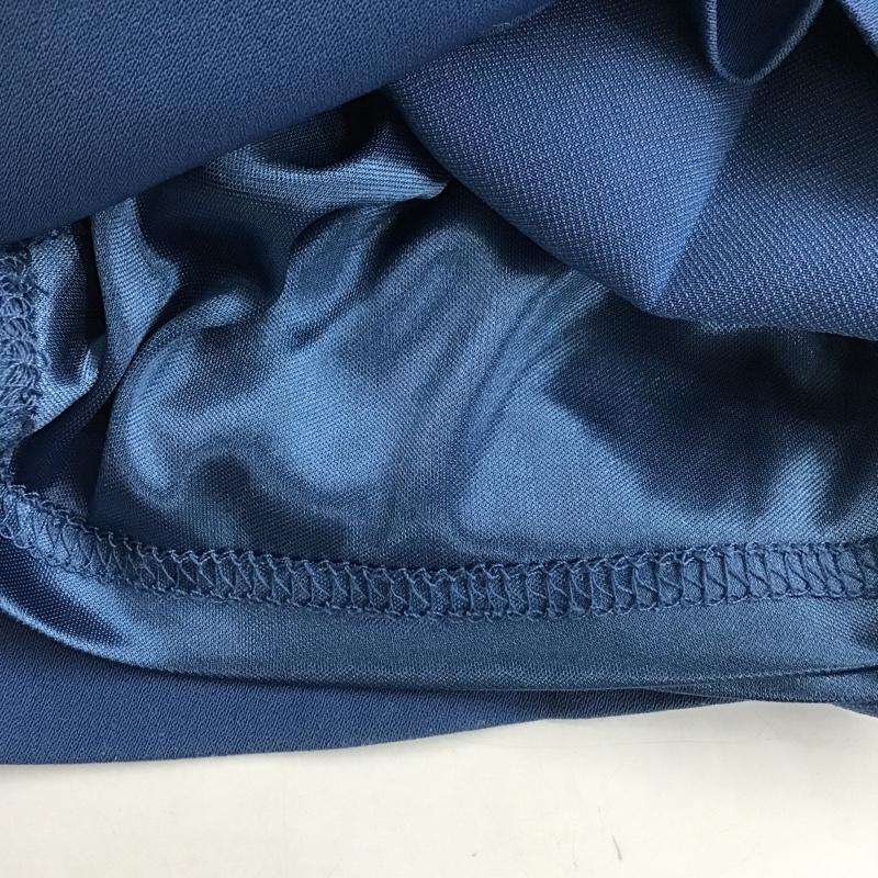 ジーナシス JEANASIS パンツ スラックス JS050519MC 裾スリット テーパードパンツ FREE 無地 青 / ブルー /  レディース USED 古着 中古 10104059