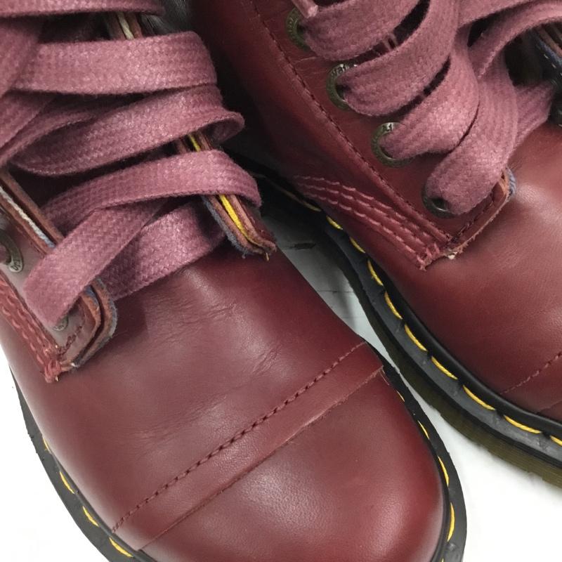 ドクターマーチン Dr.Martens ブーツ 一般 Triumph 1914 W 箱有 チェリーレッド レースアップ UK4 US:6 ロゴ、文字 赤 / レッド / レディース USED 古着 中古 10104067
