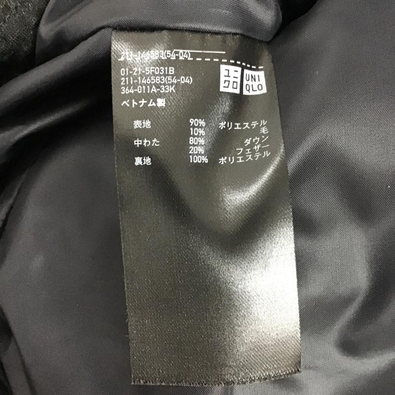 ユニクロ UNIQLO ベスト ベスト 211-146583 ダウンベスト M 無地 黒 / ブラック / レディース USED 古着 中古 10104076