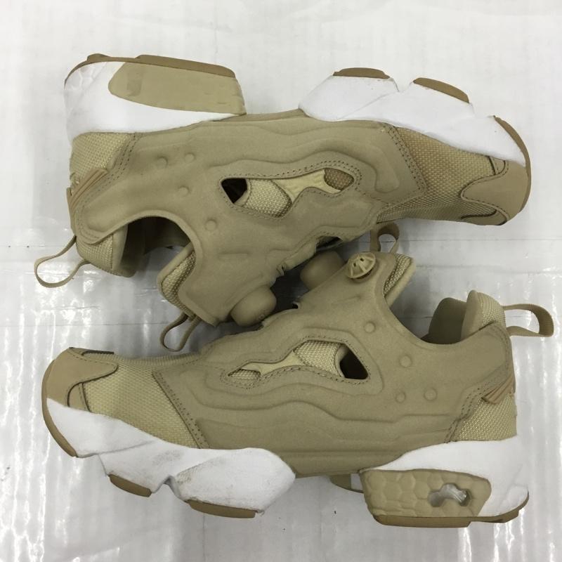リーボック Reebok スニーカー スニーカー FZ4428 INSTAPUMP FURY 23.5cm インスタポンプフューリー 23.5cm ロゴ、文字 ベージュ / ベージュ / X 白 / ホワイト / レディース USED 古着 中古 10104087