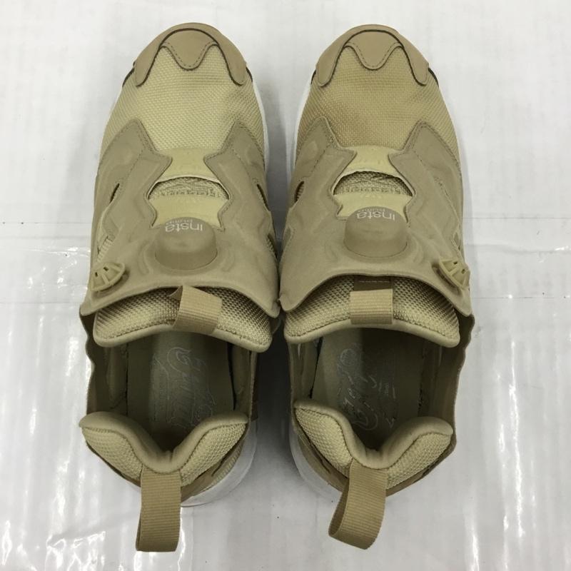 リーボック Reebok スニーカー スニーカー FZ4428 INSTAPUMP FURY 23.5cm インスタポンプフューリー 23.5cm ロゴ、文字 ベージュ / ベージュ / X 白 / ホワイト / レディース USED 古着 中古 10104087