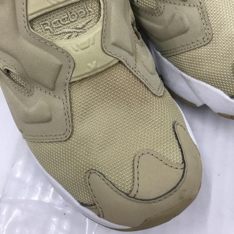 リーボック Reebok スニーカー スニーカー FZ4428 INSTAPUMP FURY 23.5cm インスタポンプフューリー 23.5cm ロゴ、文字 ベージュ / ベージュ / X 白 / ホワイト / レディース USED 古着 中古 10104087