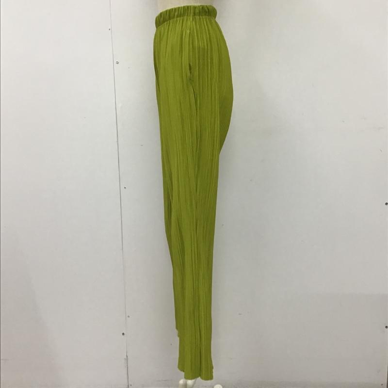 フリークスストア FREAK'S STORE ボトムス ボトムス カジュアルパンツ しわ加工パンツ スリムパンツ ストレッチパンツ FREE 無地 緑 / グリーン /  レディース USED 古着 中古 10104093