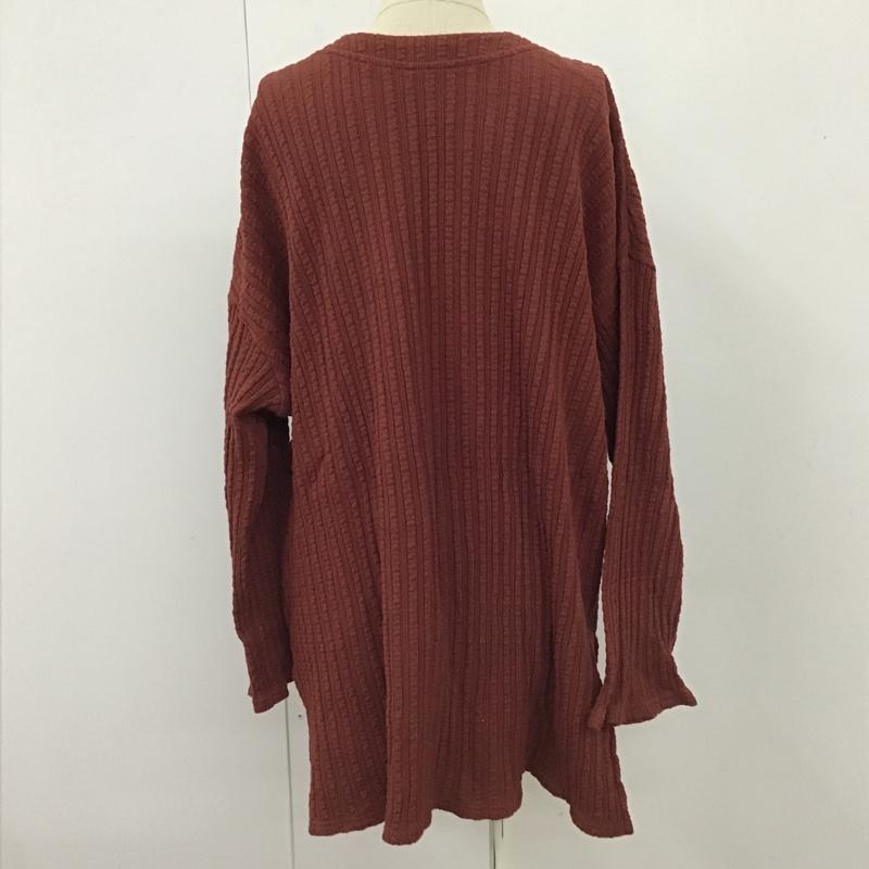 フリークスストア FREAK'S STORE カットソー 長袖 長袖カットソー ヘンリーネックカットソー ロングスリーブカットソー FREE 無地 えんじ / ワインレッド /  レディース USED 古着 中古 10104097