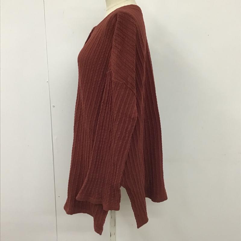 フリークスストア FREAK'S STORE カットソー 長袖 長袖カットソー ヘンリーネックカットソー ロングスリーブカットソー FREE 無地 えんじ / ワインレッド /  レディース USED 古着 中古 10104097