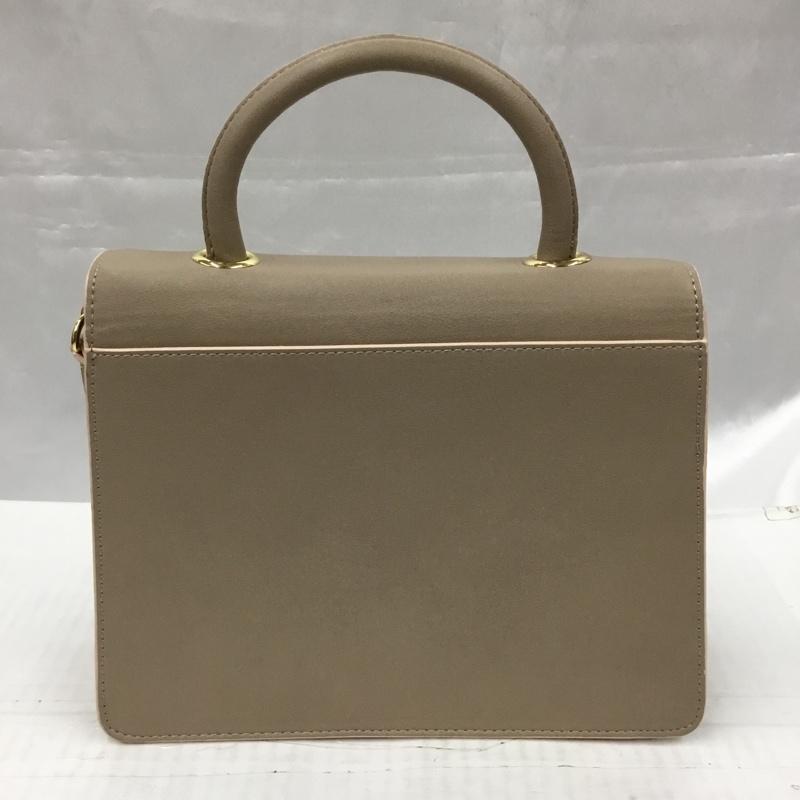 サマンサベガ Samantha Vega ハンドバッグ ハンドバッグ 2WAY ショルダー ロゴ、文字 グレージュ / グレージュ / レディース USED 古着 中古 10104098