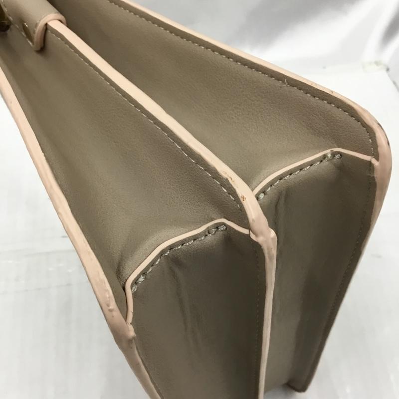 サマンサベガ Samantha Vega ハンドバッグ ハンドバッグ 2WAY ショルダー ロゴ、文字 グレージュ / グレージュ / レディース USED 古着 中古 10104098