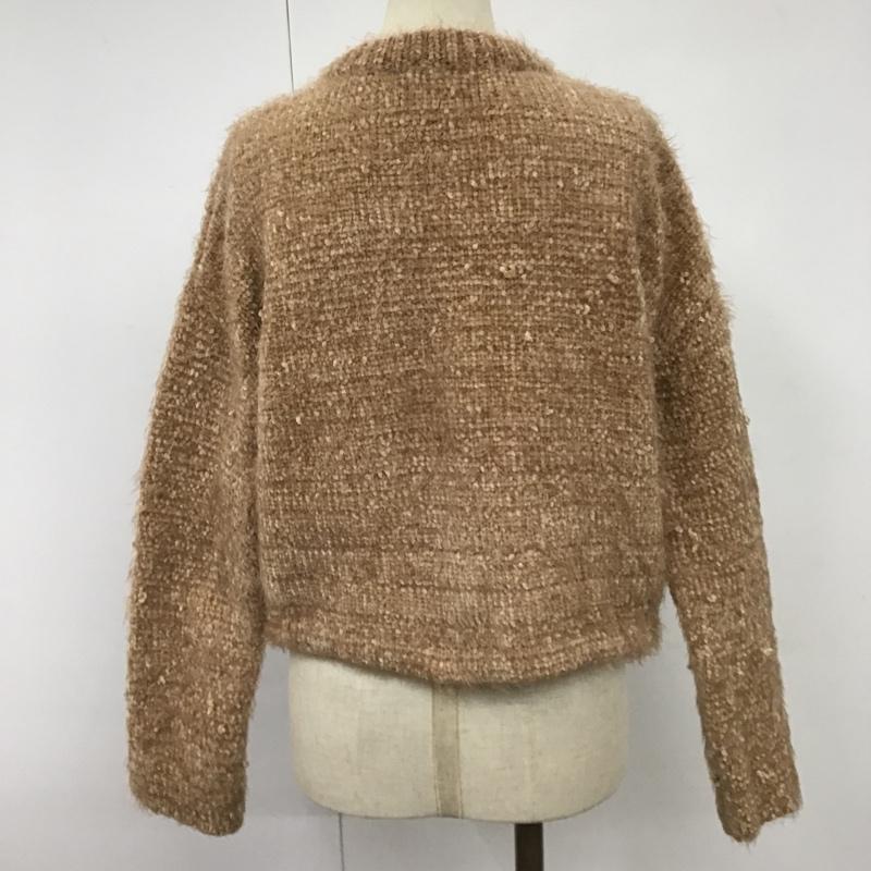 スライ SLY ニット、セーター 長袖 030BAY70-7230 COLORSHAGGYMGTOPS 長袖ニット ショート丈ニットトップス FREE 無地 橙 / オレンジ / レディース USED 古着 中古 10104106