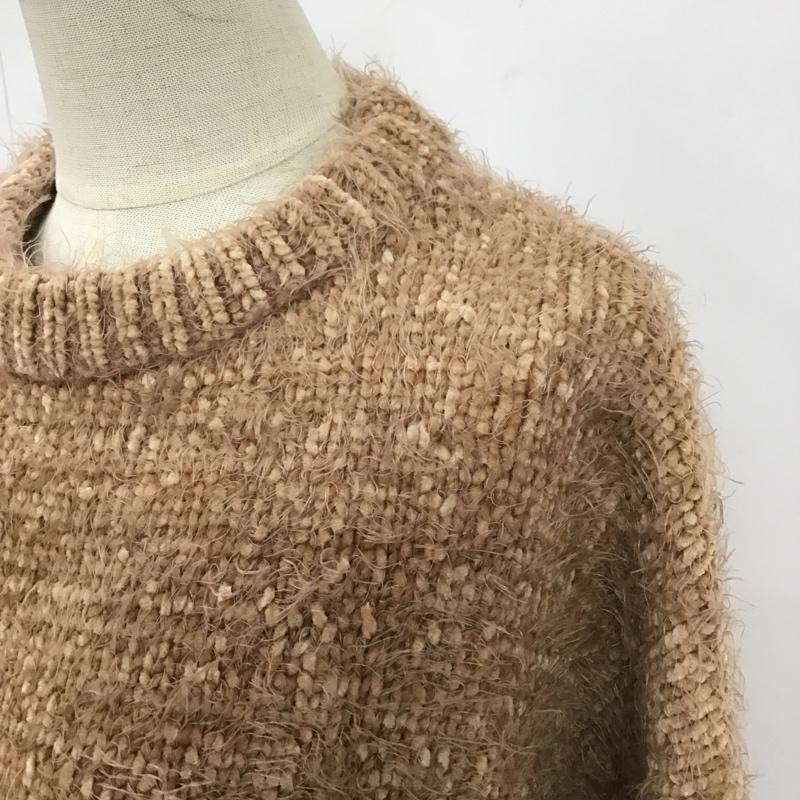 スライ SLY ニット、セーター 長袖 030BAY70-7230 COLORSHAGGYMGTOPS 長袖ニット ショート丈ニットトップス FREE 無地 橙 / オレンジ / レディース USED 古着 中古 10104106