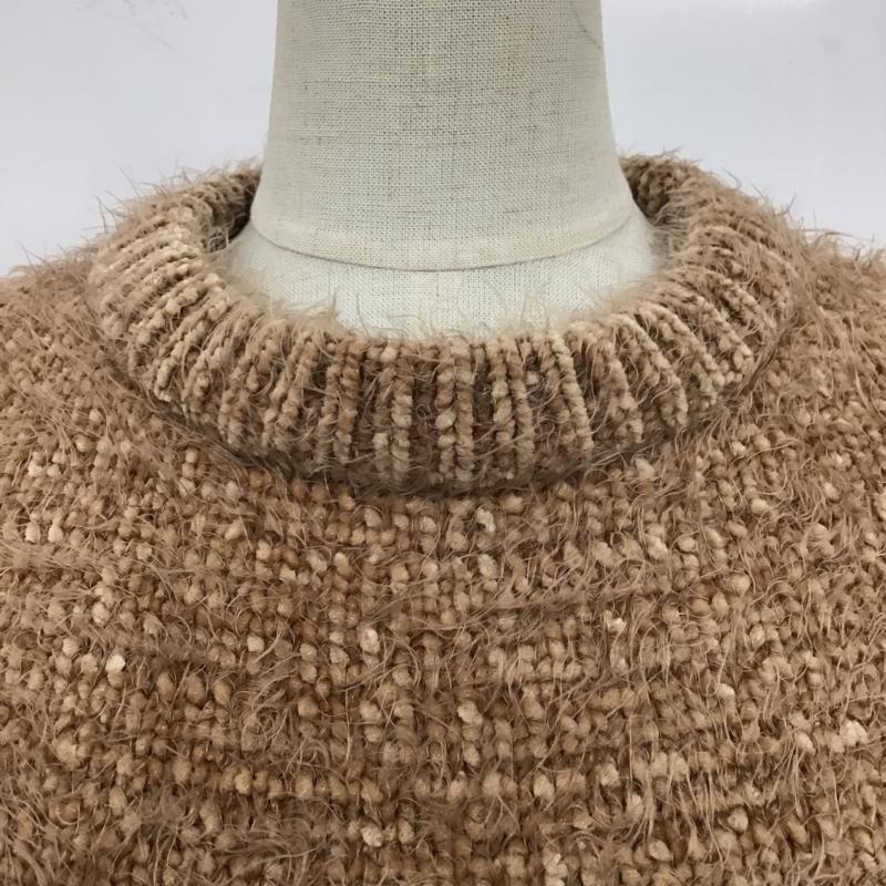 スライ SLY ニット、セーター 長袖 030BAY70-7230 COLORSHAGGYMGTOPS 長袖ニット ショート丈ニットトップス FREE 無地 橙 / オレンジ / レディース USED 古着 中古 10104106