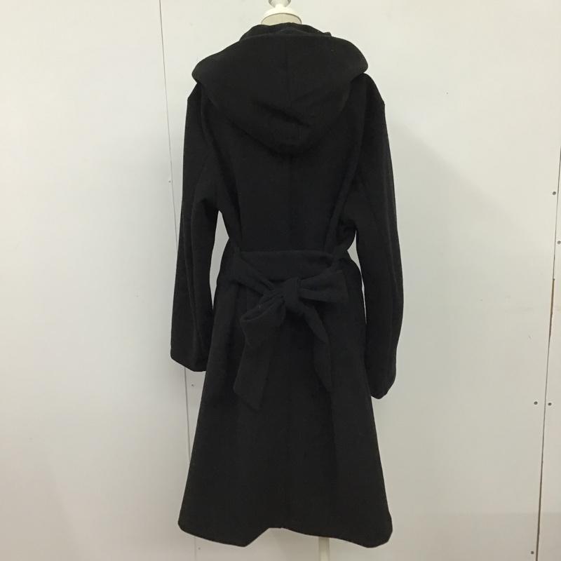 ザラ ZARA コート コート一般 ロングコート ロングジャケット カラージャケット アウター ダッフルコート M 無地 黒 / ブラック / レディース USED 古着 中古 10104107