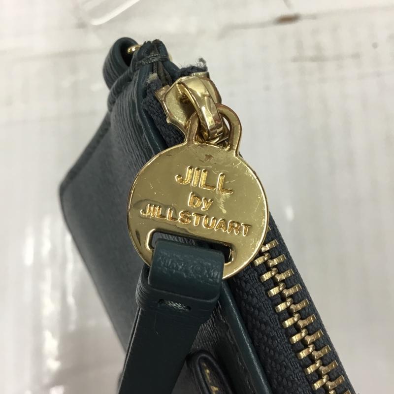 ジル バイ ジルスチュアート JILL by JILLSTUART カードケース カードケース WEEKDAYCOLLECTION リボン L字ファスナー パスケース ロゴ、文字 緑 / グリーン / レディース USED 古着 中古 10104108
