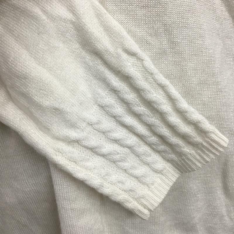 ブルックス ブラザーズ BROOKS BROTHERS ニット、セーター 長袖 S 無地 白 / ホワイト / レディース USED 古着 中古 10104109