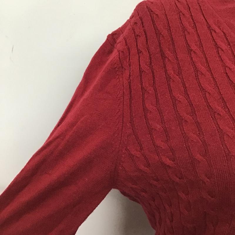 ブルックス ブラザーズ BROOKS BROTHERS ニット、セーター 長袖 S 無地 赤 / レッド / レディース USED 古着 中古 10104111
