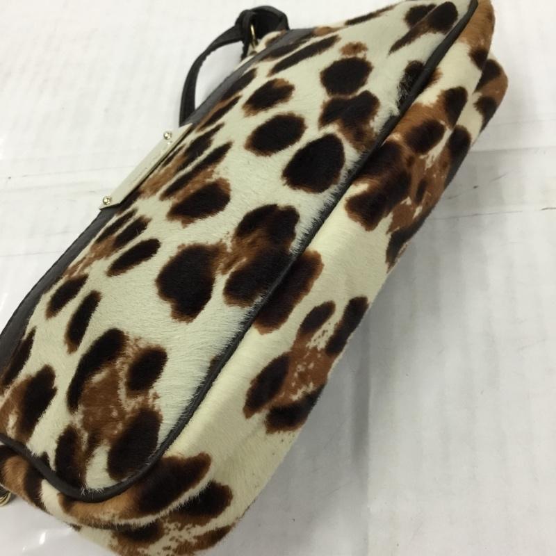 ジミーチュウ JIMMY CHOO ハンドバッグ ハンドバッグ ハラコ 箱有 ロゴ アニマル柄 茶 / ブラウン / X ベージュ / ベージュ / レディース USED 古着 中古 10104120