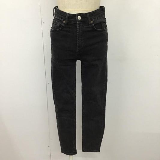 ザラ ZARA パンツ デニム、ジーンズ デニムパンツ スリムパンツ ストレッチパンツ ジーンズ 36 無地 黒 / ブラック /  レディース USED 古着 中古 10104122