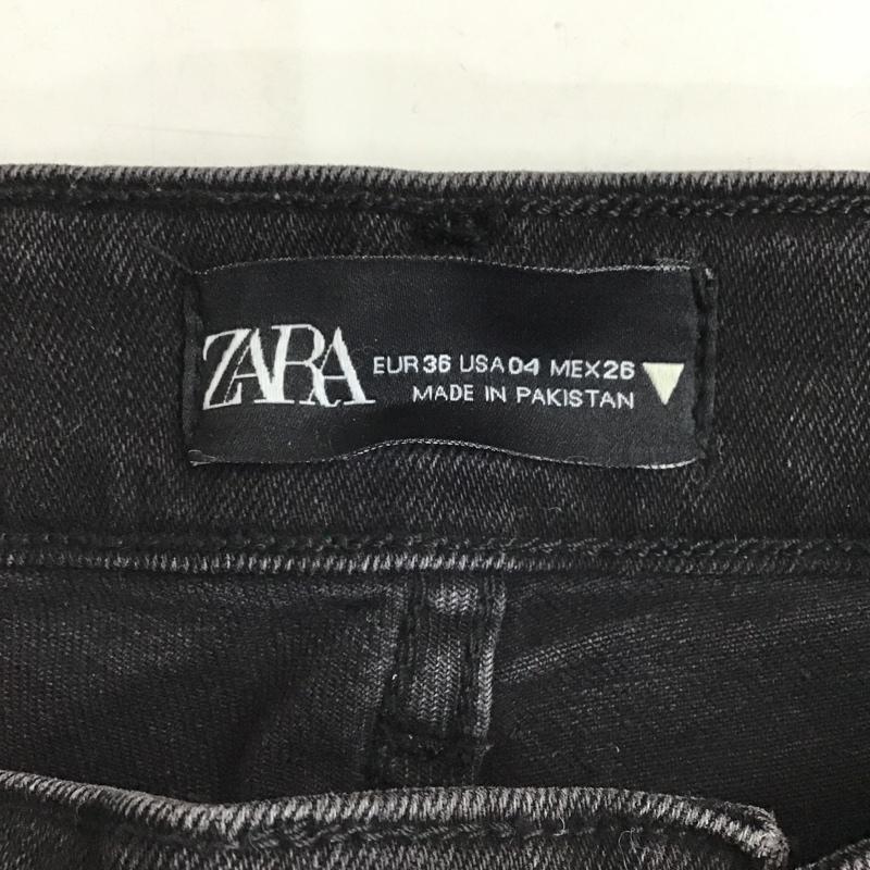 ザラ ZARA パンツ デニム、ジーンズ デニムパンツ スリムパンツ ストレッチパンツ ジーンズ 36 無地 黒 / ブラック /  レディース USED 古着 中古 10104122