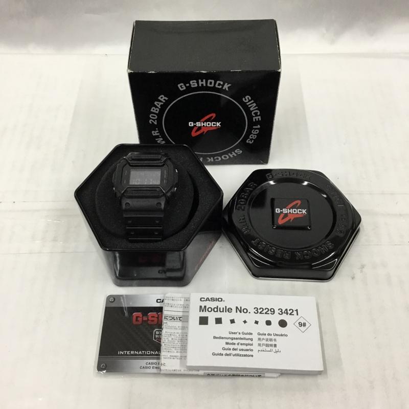 ジーショック G-SHOCK 腕時計 デジタル DW-5600BB 箱有 ロゴ、文字 黒 / ブラック / メンズ USED 古着 中古 10104132