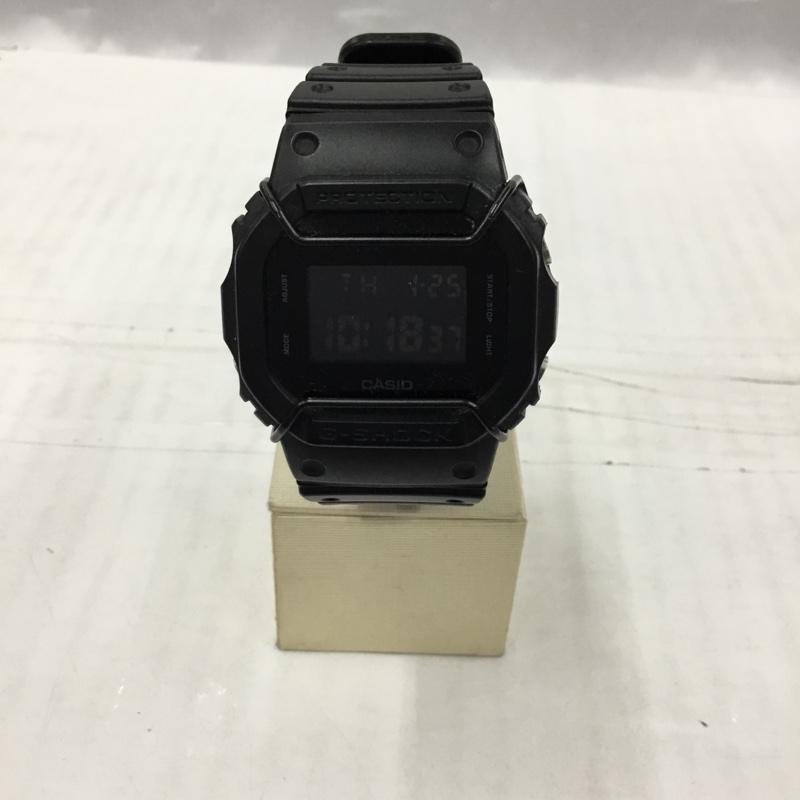 ジーショック G-SHOCK 腕時計 デジタル DW-5600BB 箱有 ロゴ、文字 黒 / ブラック / メンズ USED 古着 中古 10104132