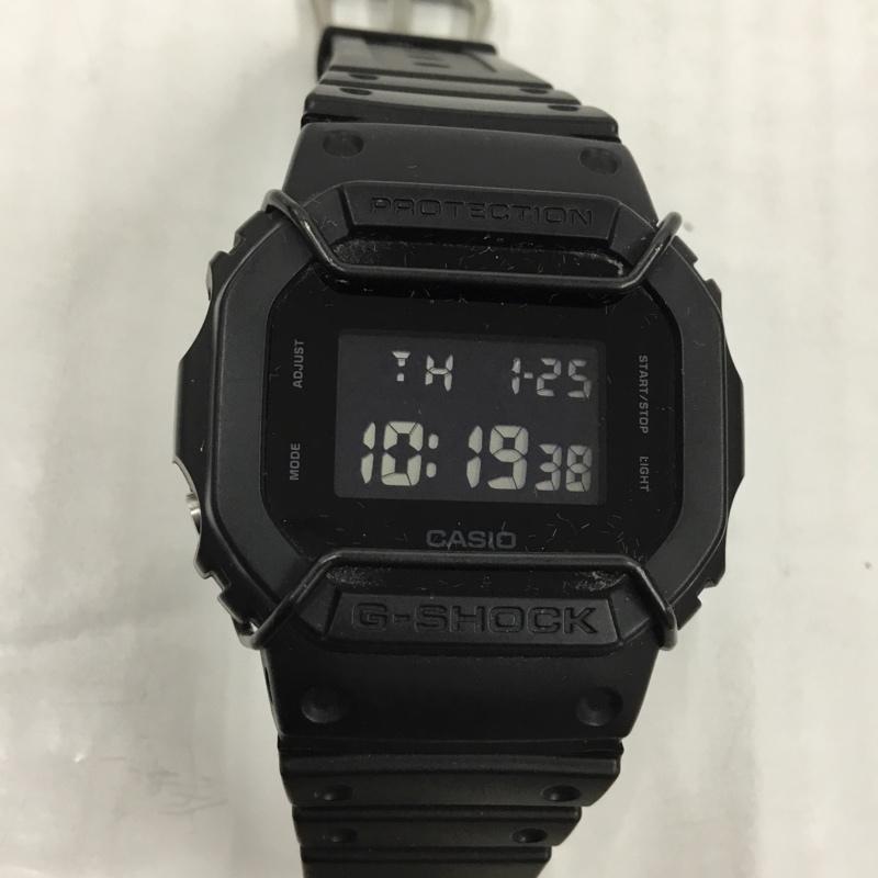 ジーショック G-SHOCK 腕時計 デジタル DW-5600BB 箱有 ロゴ、文字 黒 / ブラック / メンズ USED 古着 中古 10104132