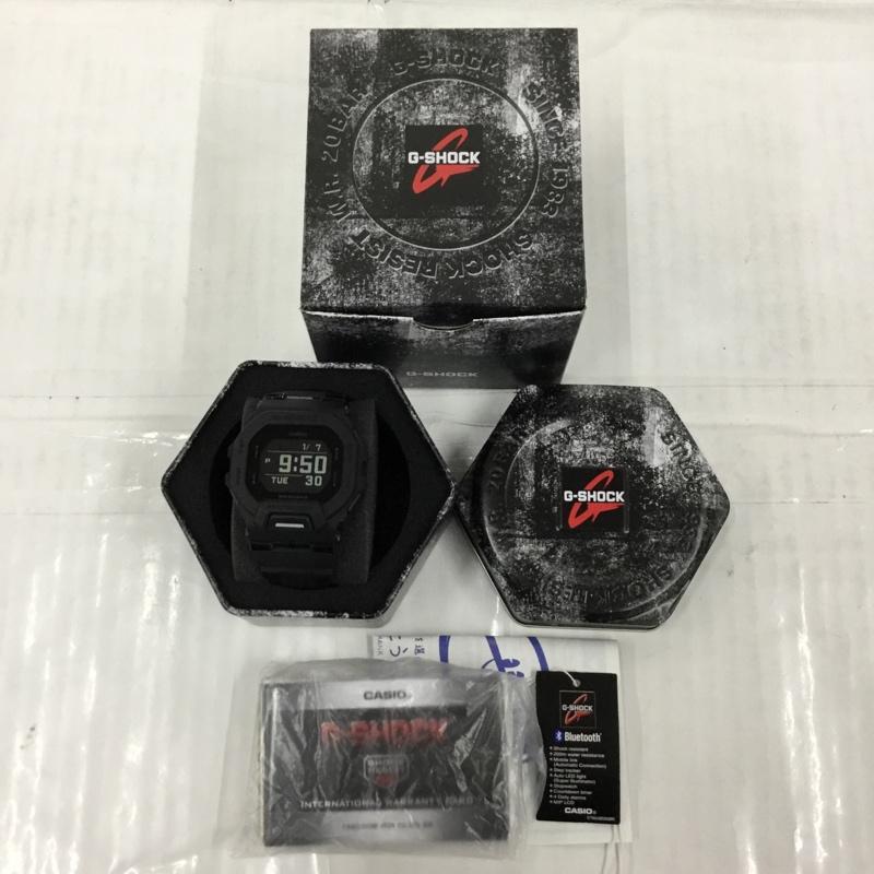 ジーショック G-SHOCK 腕時計 デジタル GBD-200UU Bluetooth 箱有 ロゴ、文字 黒 / ブラック / メンズ USED 古着 中古 10104138