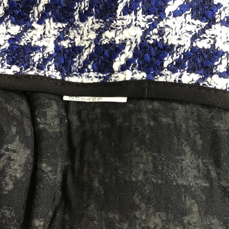 ザラ ZARA ボトムス ボトムス ワイドパンツ カジュアルパンツ ガチョウパンツ XS チェック 白 / ホワイト / X 青 / ブルー /  レディース USED 古着 中古 10104147