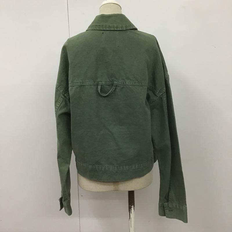 ザラ ZARA ジャケット、上着 ジャケット、ブレザー ミリタリージャケット カジュアルジャケット 前ボタンジャケット カラージャケット XS 無地 カーキ / カーキ / レディース USED 古着 中古 10104148