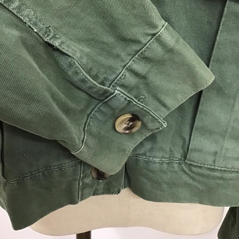ザラ ZARA ジャケット、上着 ジャケット、ブレザー ミリタリージャケット カジュアルジャケット 前ボタンジャケット カラージャケット XS 無地 カーキ / カーキ / レディース USED 古着 中古 10104148