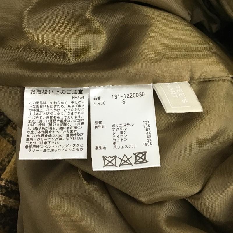 フリーズマート FREE'S MART スカート ロングスカート 131-1220030 ツィードチェックナロースカート ロングスカート フレアスカート S チェック 茶 / ブラウン / レディース USED 古着 中古 10104153