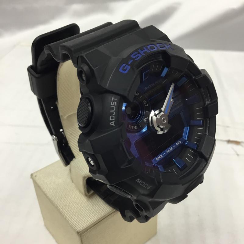 ジーショック G-SHOCK 腕時計 アナログ(クォーツ式) GA-710 ロゴ、文字 黒 / ブラック / X 青 / ブルー / メンズ USED 古着 中古 10104200