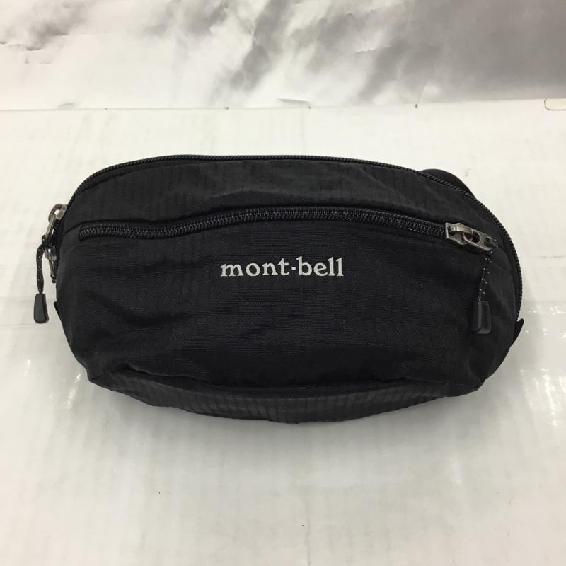 モンベル mont-bell ウエストバッグ ウエストバッグ ウエストポーチ ロゴ、文字 黒 / ブラック / メンズ USED 古着 中古 10104206