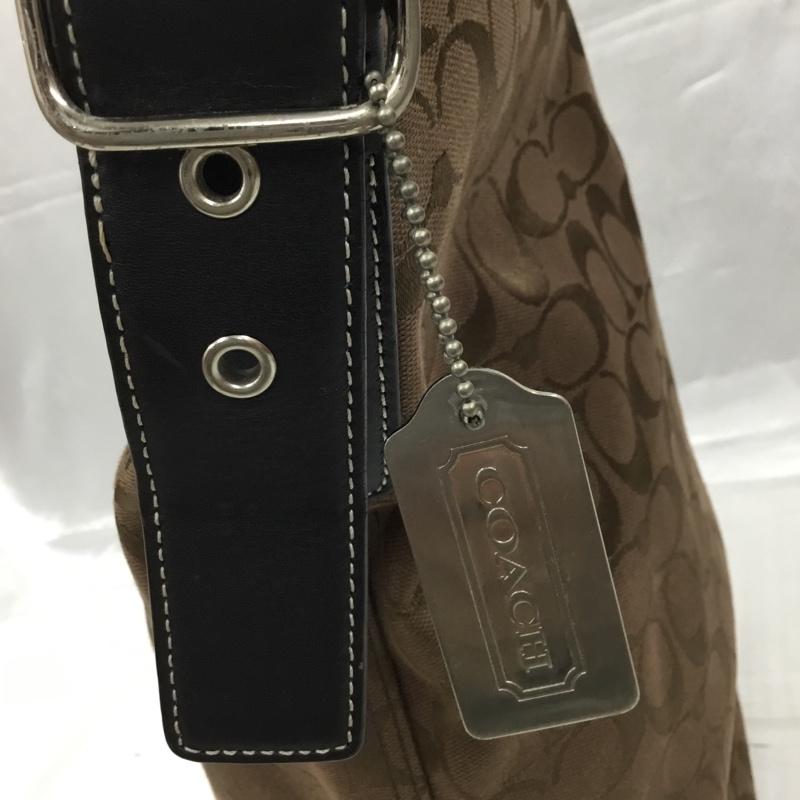 コーチ COACH ショルダーバッグ ショルダーバッグ 6083 シグネチャー 総柄 茶 / ブラウン / レディース USED 古着 中古 10104234