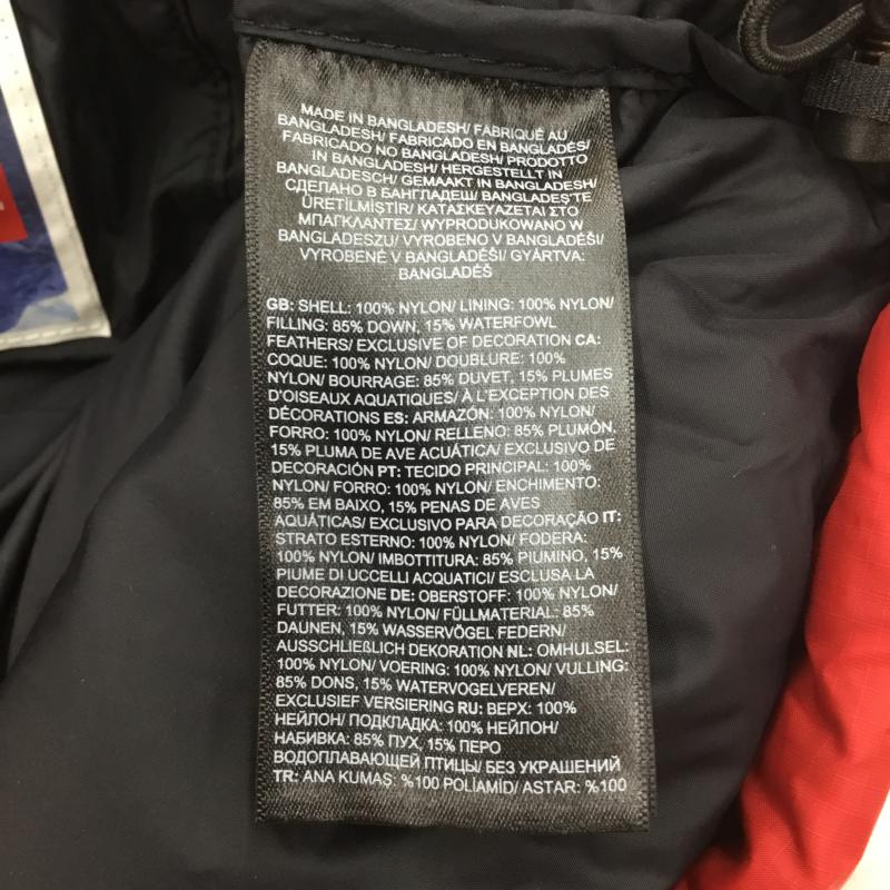 ザノースフェイス THE NORTH FACE ジャケット、上着 ダウンジャケット 1992 RETRO ANNIVERSARY NUPTSE JACKET ヌプシ NF0A7WWB682 タグ付 S ロゴ、文字 黒 / ブラック / X 赤 / レッド / メンズ USED 古着 中古 10104245
