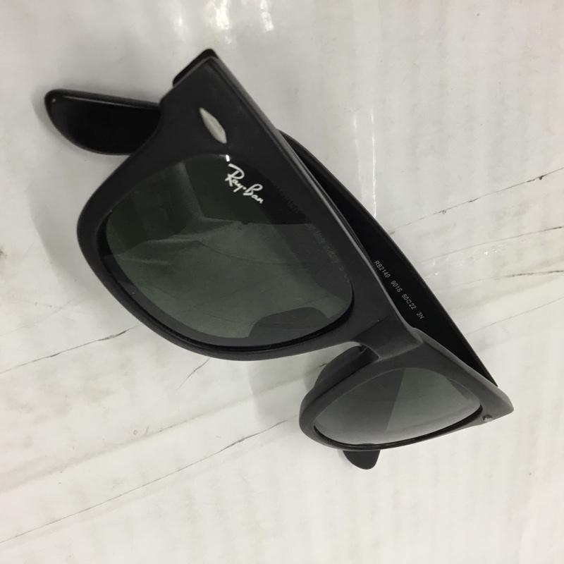 レイバン Ray-Ban めがね・サングラス サングラス RB2140 901S WAYFARER グリーンレンズ ロゴ、文字 黒 / ブラック / メンズ USED 古着 中古 10104262
