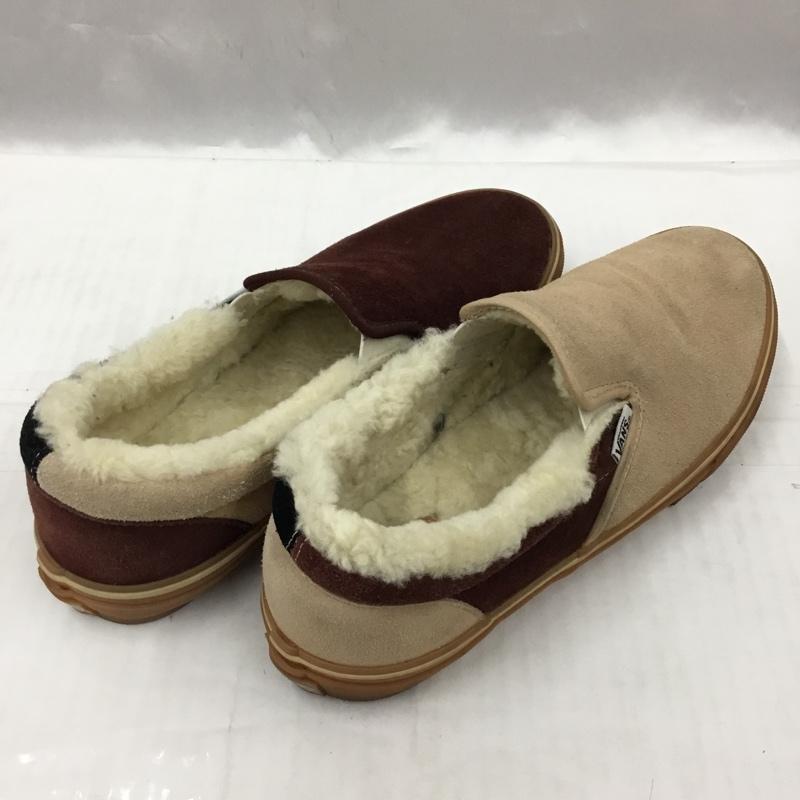 バンズ VANS スリッポン スリッポン V98CL Cher ボアムートン 26.5cm 26.5cm ロゴ、文字 茶 / ブラウン / X ベージュ / ベージュ / X 黒 / ブラック / メンズ USED 古着 中古 10104270