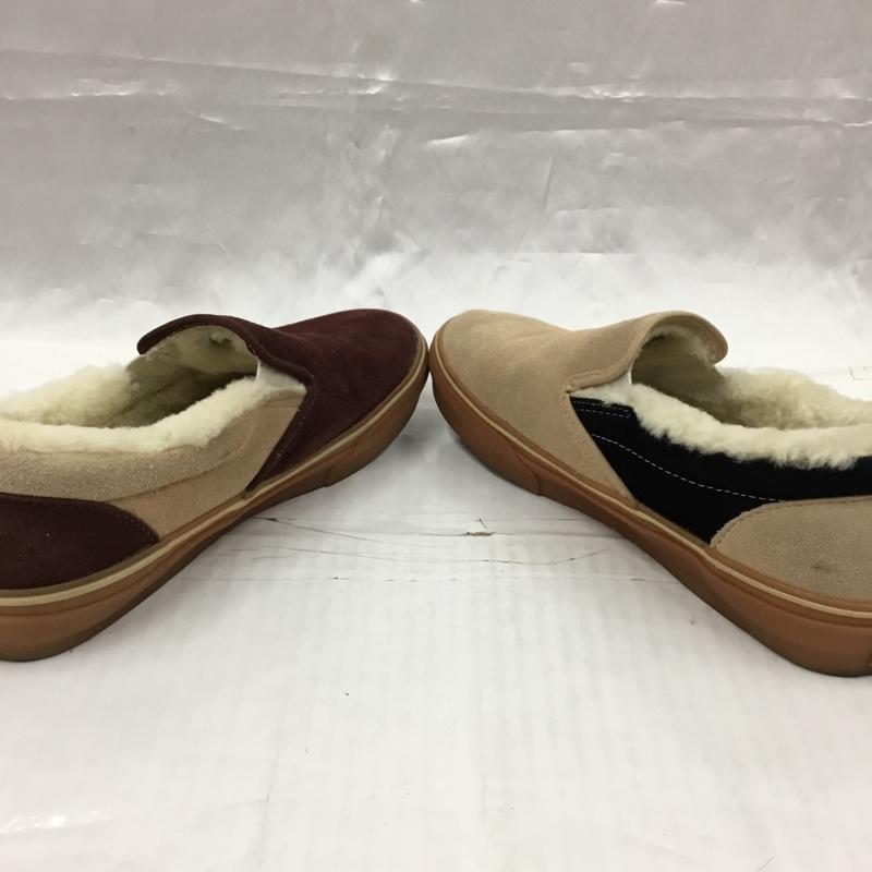 バンズ VANS スリッポン スリッポン V98CL Cher ボアムートン 26.5cm 26.5cm ロゴ、文字 茶 / ブラウン / X ベージュ / ベージュ / X 黒 / ブラック / メンズ USED 古着 中古 10104270