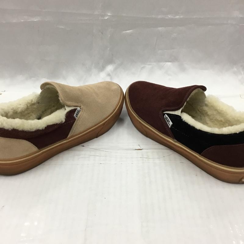 バンズ VANS スリッポン スリッポン V98CL Cher ボアムートン 26.5cm 26.5cm ロゴ、文字 茶 / ブラウン / X ベージュ / ベージュ / X 黒 / ブラック / メンズ USED 古着 中古 10104270