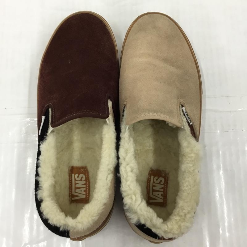 バンズ VANS スリッポン スリッポン V98CL Cher ボアムートン 26.5cm 26.5cm ロゴ、文字 茶 / ブラウン / X ベージュ / ベージュ / X 黒 / ブラック / メンズ USED 古着 中古 10104270