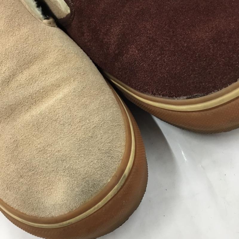 バンズ VANS スリッポン スリッポン V98CL Cher ボアムートン 26.5cm 26.5cm ロゴ、文字 茶 / ブラウン / X ベージュ / ベージュ / X 黒 / ブラック / メンズ USED 古着 中古 10104270