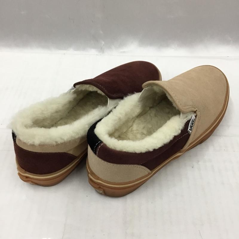 バンズ VANS スリッポン スリッポン V98CL Cher ボアムートン 23.5cm 23.5cm ロゴ、文字 茶 / ブラウン / X ベージュ / ベージュ / X 黒 / ブラック / レディース USED 古着 中古 10104276
