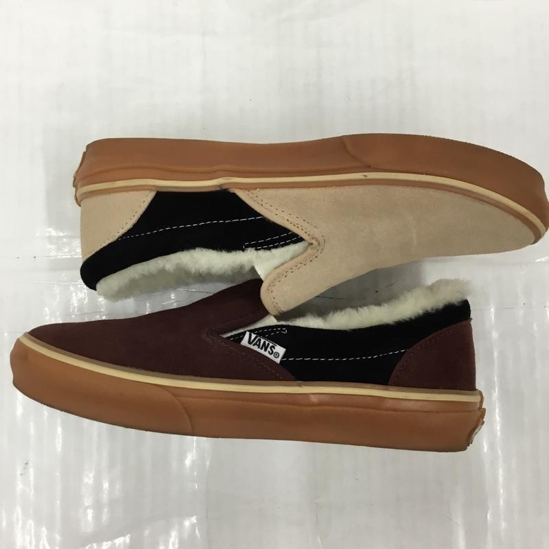 バンズ VANS スリッポン スリッポン V98CL Cher ボアムートン 23.5cm 23.5cm ロゴ、文字 茶 / ブラウン / X ベージュ / ベージュ / X 黒 / ブラック / レディース USED 古着 中古 10104276