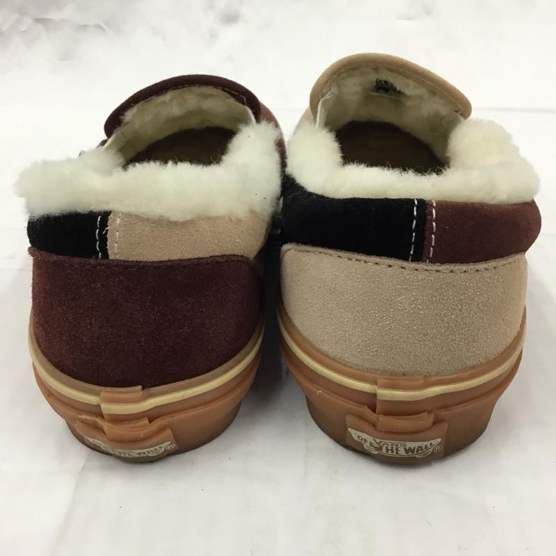 バンズ VANS スリッポン スリッポン V98CL Cher ボアムートン 23.5cm 23.5cm ロゴ、文字 茶 / ブラウン / X ベージュ / ベージュ / X 黒 / ブラック / レディース USED 古着 中古 10104276