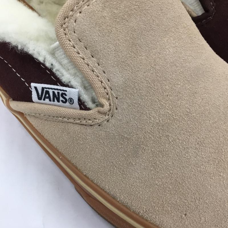バンズ VANS スリッポン スリッポン V98CL Cher ボアムートン 23.5cm 23.5cm ロゴ、文字 茶 / ブラウン / X ベージュ / ベージュ / X 黒 / ブラック / レディース USED 古着 中古 10104276