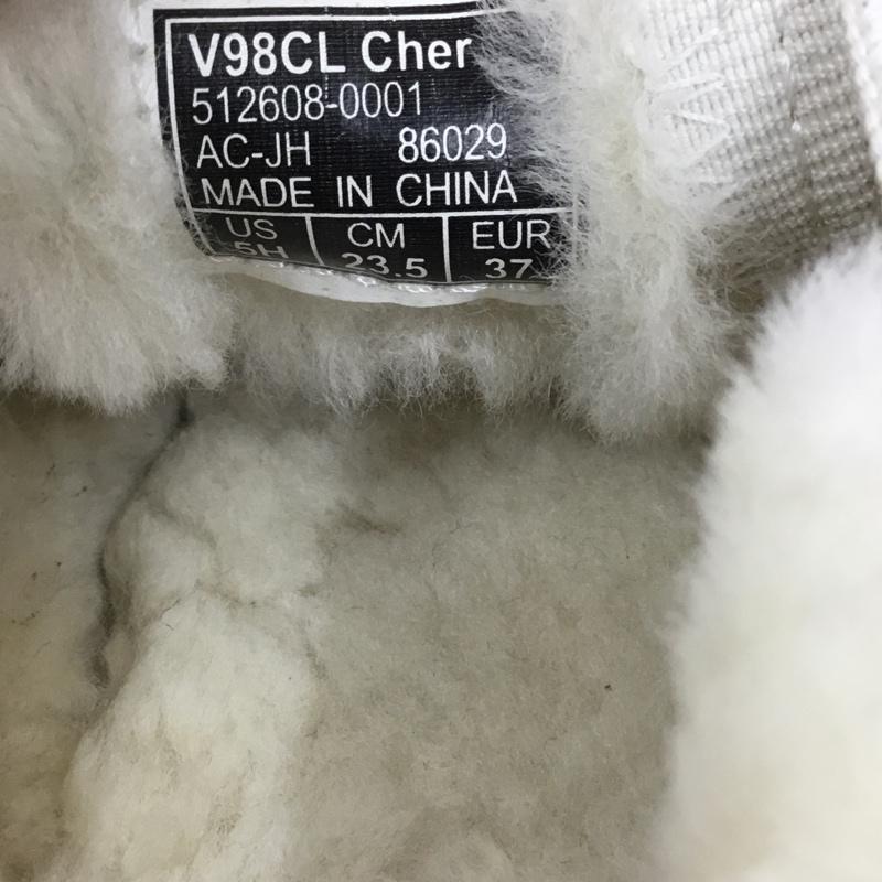 バンズ VANS スリッポン スリッポン V98CL Cher ボアムートン 23.5cm 23.5cm ロゴ、文字 茶 / ブラウン / X ベージュ / ベージュ / X 黒 / ブラック / レディース USED 古着 中古 10104276