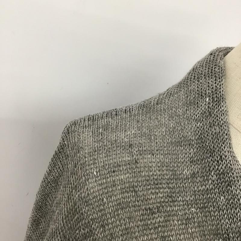 ひより HIYORI カーディガン 長袖 FREE 無地 灰 / グレー / レディース USED 古着 中古 10104278